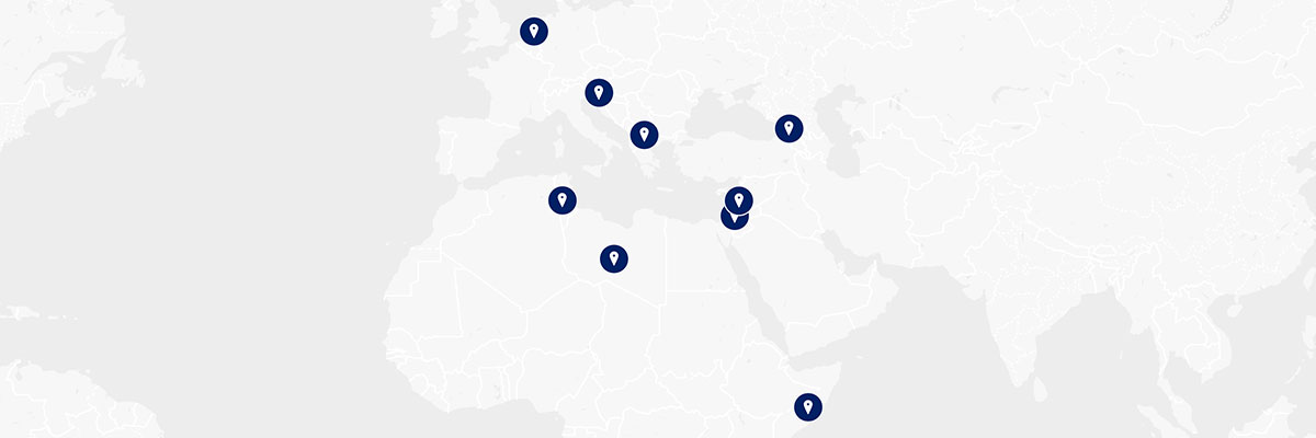 wereldkaart verbetertrajecten wereldwijd